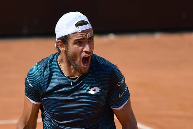 Photo Alfredo Falcone - LaPresse 18 09 2020 Roma (Italy) Tennis Matteo Berettini (ITA) vs Stefano Travaglia (ITA) Internazionali BNL d Italia 2020 In the pic:Matteo Berettini  Copyright: xAlfredoxFalcone LaPressex