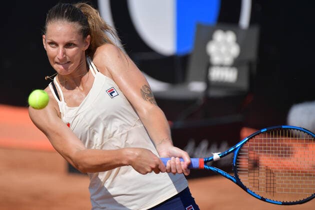 Photo Alfredo Falcone - LaPresse 18 09 2020 Roma (Italy) Tennis Anna Blinkova (RUS) vs Karolina Pliskova (CZE) Internazionali BNL d Italia 2020 In the pic:Karolina Pliskova  Copyright: xAlfredoxFalcone LaPressex