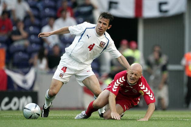 Tomas Galasek & Thomas Gravesen Czech Republic V Denmark Czech Rep V Denmark Dragao Stadium, Porto, Portugal 27 June 2004  Copyright: Allstar RichardxSelle 12832173