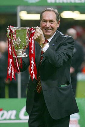 Gerard Houllier Liverpool Manager Worthington Cup Final 2003 Millennium Stadium, Cardiff, Wales 02 March 2003  Copyright: Allstar RichardxSelle 12839312