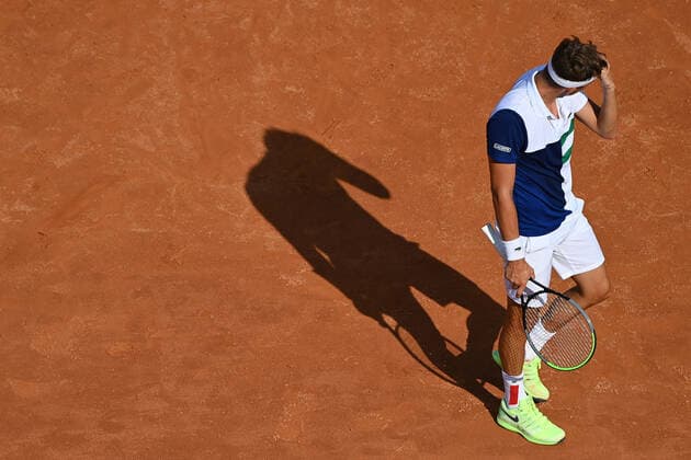Photo Alfredo Falcone - LaPresse 18 09 2020 Roma (Italy) Tennis Novak Djokovic (SRB) vs Filip Krajnovic (SRB) Internazionali BNL d Italia 2020 In the pic:Filip Krajnovic  Copyright: xAlfredoxFalcone LaPressex