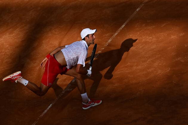 Photo Alfredo Falcone - LaPresse 18 09 2020 Roma (Italy) Tennis Novak Djokovic (SRB) vs Filip Krajnovic (SRB) Internazionali BNL d Italia 2020 In the pic:Novak Djokovic  Copyright: xAlfredoxFalcone LaPressex