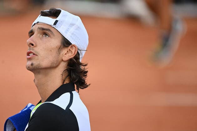 Photo Alfredo Falcone - LaPresse 18 09 2020 Roma (Italy) Tennis Lorenzo Musetti (ITA) vs Dominik Koepfer (GER) Internazionali BNL d Italia 2020 In the pic:Lorenzo Musetti  Copyright: xAlfredoxFalcone LaPressex