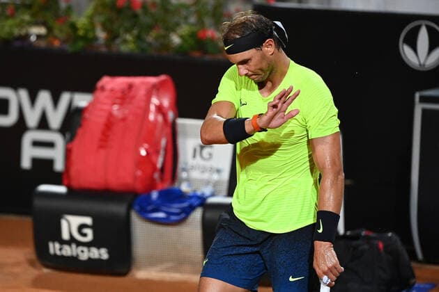 Photo Alfredo Falcone - LaPresse 18 09 2020 Roma (Italy) Tennis Dusan Lajovic (SRB) vs Rafael Nadal (ESP) Internazionali BNL d Italia 2020 In the pic:Rafael Nadal  Copyright: xAlfredoxFalcone LaPressex
