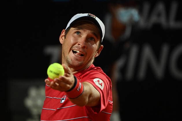 Photo Alfredo Falcone - LaPresse 18 09 2020 Roma (Italy) Tennis Dusan Lajovic (SRB) vs Rafael Nadal (ESP) Internazionali BNL d Italia 2020 In the pic:Dusan Lajovic  Copyright: xAlfredoxFalcone LaPressex