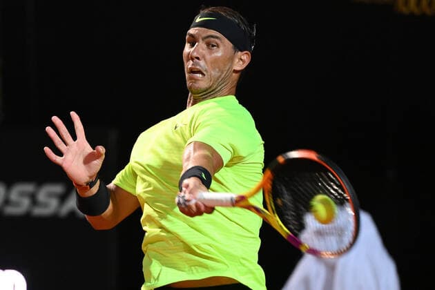Photo Alfredo Falcone - LaPresse 18 09 2020 Roma (Italy) Tennis Dusan Lajovic (SRB) vs Rafael Nadal (ESP) Internazionali BNL d Italia 2020 In the pic:Rafael Nadal  Copyright: xAlfredoxFalcone LaPressex