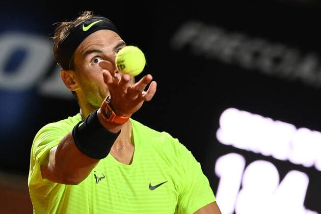 Photo Alfredo Falcone - LaPresse 18 09 2020 Roma (Italy) Tennis Dusan Lajovic (SRB) vs Rafael Nadal (ESP) Internazionali BNL d Italia 2020 In the pic:Rafael Nadal  Copyright: xAlfredoxFalcone LaPressex