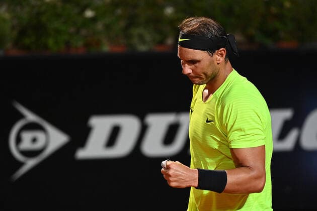 Photo Alfredo Falcone - LaPresse 18 09 2020 Roma (Italy) Tennis Dusan Lajovic (SRB) vs Rafael Nadal (ESP) Internazionali BNL d Italia 2020 In the pic:Rafael Nadal  Copyright: xAlfredoxFalcone LaPressex