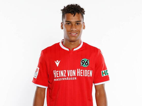 Hannover 96 team photos 2020, Hannover, 2 League, individual portraits of Hannover 96, in picture Linton Maina 11, Hannover POOLFOTOS HANNOVER 96 via Joachim Sielski Hannover Lower Saxony Germany Poolfoto Hannover 96 ,EDITORIAL USE ONLY