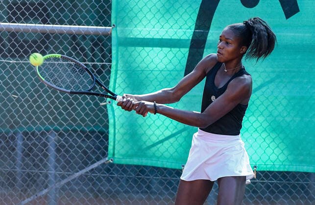 19 09 2020, xpsx, Tennis ITF Tournament TC Bruchkoebel Final Games, v l Noma Noha Akugue Germany GER Bruchkoebel Hessen Germany DEU