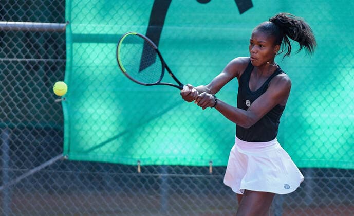 19 09 2020, xpsx, Tennis ITF Tournament TC Bruchkoebel Final Games, v l Noma Noha Akugue Germany GER Bruchkoebel Hessen Germany DEU