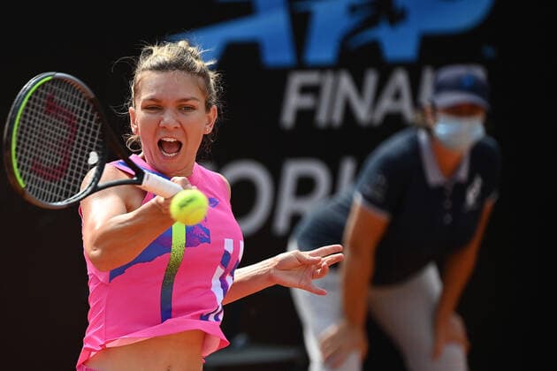 Photo Alfredo Falcone - LaPresse 19 09 2020 Roma (Italy) Tennis Simona Halep (ROU) vs Yulia Putintseva (KAZ) Internazionali BNL d Italia 2020 In the pic:Simona Halep  Copyright: xAlfredoxFalcone LaPressex