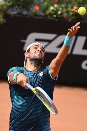 Photo Alfredo Falcone - LaPresse 19 09 2020 Roma (Italy) Tennis Matteo Berettini (ITA) vs Casper Ruud (NOR) Internazionali BNL d Italia 2020 In the pic:Matteo Berettini  Copyright: xAlfredoxFalcone LaPressex
