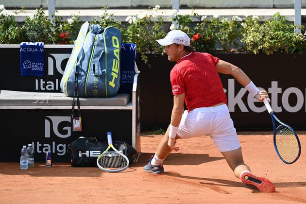 Photo Alfredo Falcone - LaPresse 19 09 2020 Roma (Italy) Tennis Matteo Berettini (ITA) vs Casper Ruud (NOR) Internazionali BNL d Italia 2020 In the pic:Casper Ruud  Copyright: xAlfredoxFalcone LaPressex