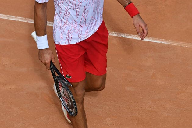 Photo Alfredo Falcone - LaPresse 19 09 2020 Roma (Italy) Tennis Novak Djokovic (SRB) vs Dominik Koepfer (GER) Internazionali BNL d Italia 2020 In the pic:tennis racket  Copyright: xAlfredoxFalcone LaPressex