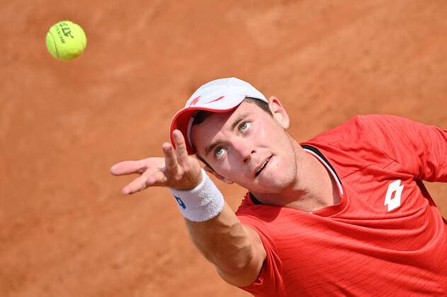 Photo Alfredo Falcone - LaPresse 19 09 2020 Roma (Italy) Tennis Novak Djokovic (SRB) vs Dominik Koepfer (GER) Internazionali BNL d Italia 2020 In the pic:Dominik Koepfer  Copyright: xAlfredoxFalcone LaPressex