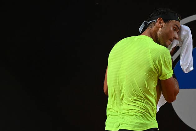Photo Alfredo Falcone - LaPresse 19 09 2020 Roma (Italy) Tennis Rafael Nadal (ESP) vs Diego Schwartzman (ARG) Internazionali BNL d Italia 2020 In the pic:Rafael Nadal  Copyright: xAlfredoxFalcone LaPressex