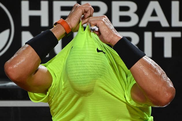 Photo Alfredo Falcone - LaPresse 19 09 2020 Roma (Italy) Tennis Rafael Nadal (ESP) vs Diego Schwartzman (ARG) Internazionali BNL d Italia 2020 In the pic:Rafael Nadal  Copyright: xAlfredoxFalcone LaPressex