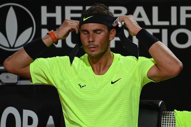 Photo Alfredo Falcone - LaPresse 19 09 2020 Roma (Italy) Tennis Rafael Nadal (ESP) vs Diego Schwartzman (ARG) Internazionali BNL d Italia 2020 In the pic:Rafael Nadal  Copyright: xAlfredoxFalcone LaPressex