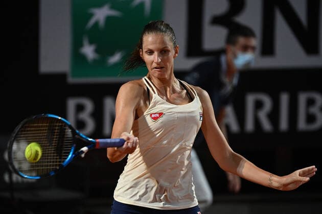 Photo Alfredo Falcone - LaPresse 19 09 2020 Roma (Italy) Tennis Elise Mertens (BEL) vs Karolina Pliskova (CZE) Internazionali BNL d Italia 2020 In the pic:Karolina Pliskova  Copyright: xAlfredoxFalcone LaPressex