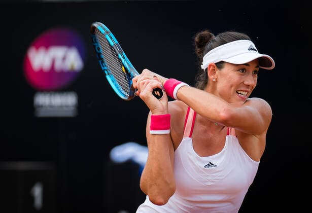 September 19, 2020, Rome, ITALY: Garbine Muguruza of Spain in action against Victoria Azarenka of Belarus during the quarter-final at the 2020 Internazionali BNL d Italia WTA, Tennis Damen Premier 5 tennis tournament Rome ITALY - ZUMAa181 20200919_zaa_a181_074 Copyright: xRobxPrangex