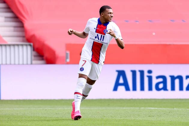07 KYLIAN MBAPPE (PSG) FOOTBALL : Nice vs Paris SG - Ligue 1 Uber Eats - 20 09 2020 FEP Panoramic 