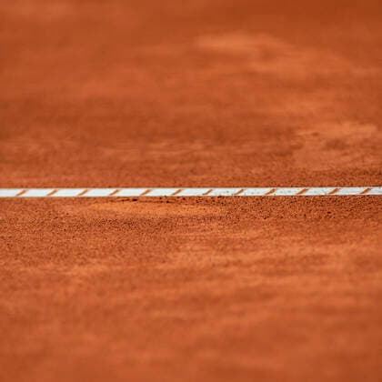 The ball impression is in the Aus 20 09 20, Hamburg, Tennis am Rothenbaum, Tennis, German Open, ATP500, Hamburg European Open Â