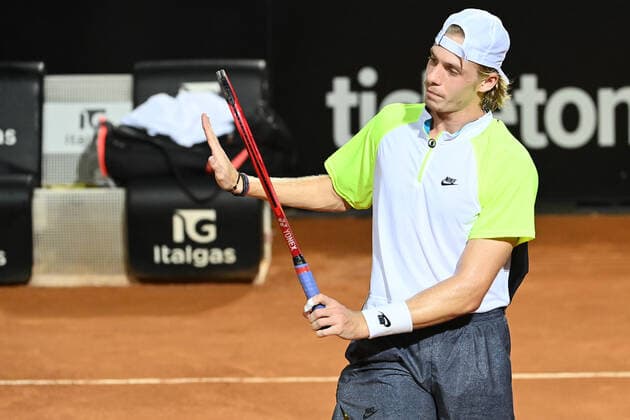 Photo Alfredo Falcone - LaPresse 20 09 2020 Roma (Italy) Tennis Denis Shapovalov (CAN) vs Diego Schwartzman (ARG) Internazionali BNL d Italia 2020 In the pic:Denis Shapovalov  Copyright: xAlfredoxFalcone LaPressex