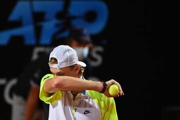 Photo Alfredo Falcone - LaPresse 20 09 2020 Roma (Italy) Tennis Denis Shapovalov (CAN) vs Diego Schwartzman (ARG) Internazionali BNL d Italia 2020 In the pic:Denis Shapovalov  Copyright: xAlfredoxFalcone LaPressex
