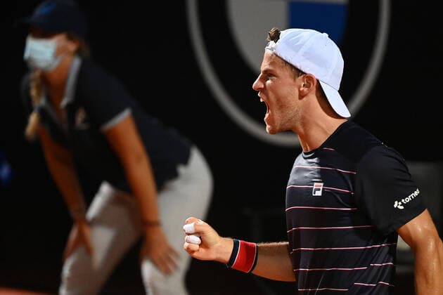 Photo Alfredo Falcone - LaPresse 20 09 2020 Roma (Italy) Tennis Denis Shapovalov (CAN) vs Diego Schwartzman (ARG) Internazionali BNL d Italia 2020 In the pic:Diego Schwartzman  Copyright: xAlfredoxFalcone LaPressex