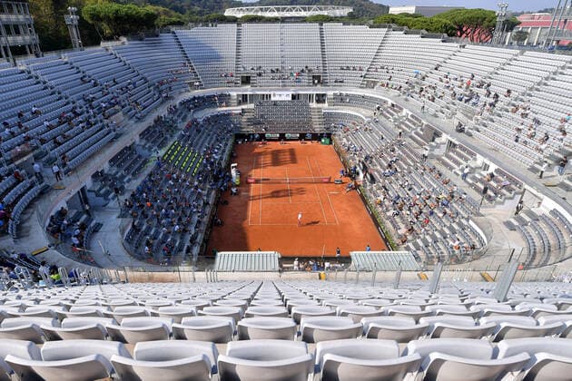 Photo Alfredo Falcone - LaPresse 20 09 2020 Roma (Italy) Tennis Novak Djokovic (SRB) vs Casper Ruud (NOR) Internazionali BNL d Italia 2020 In the pic: panoramic view  Copyright: xAlfredoxFalcone LaPressex