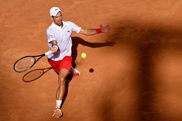 Photo Alfredo Falcone - LaPresse 20 09 2020 Roma (Italy) Tennis Novak Djokovic (SRB) vs Casper Ruud (NOR) Internazionali BNL d Italia 2020 In the pic:Novak Djokovic  Copyright: xAlfredoxFalcone LaPressex