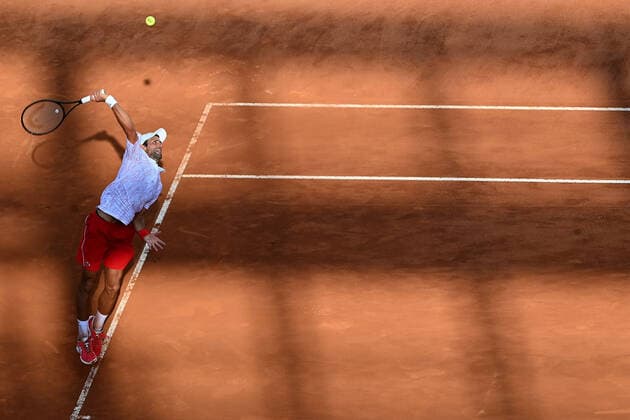 Sport Bilder des Tages Photo Alfredo Falcone - LaPresse 20 09 2020 Roma (Italy) Tennis Novak Djokovic (SRB) vs Casper Ruud (NOR) Internazionali BNL d Italia 2020 In the pic:Novak Djokovic  Copyright: xAlfredoxFalcone LaPressex