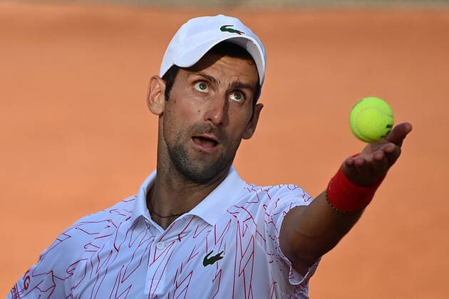 Photo Alfredo Falcone - LaPresse 20 09 2020 Roma (Italy) Tennis Novak Djokovic (SRB) vs Casper Ruud (NOR) Internazionali BNL d Italia 2020 In the pic:Novak Djokovic  Copyright: xAlfredoxFalcone LaPressex