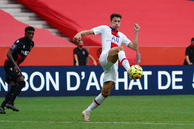 Julian Draxler (PSG) FOOTBALL : OGC Nice vs PSG - Ligue 1 Uber Eat - Nice - 20 09 2020 NorbertScanella PanoramiC 