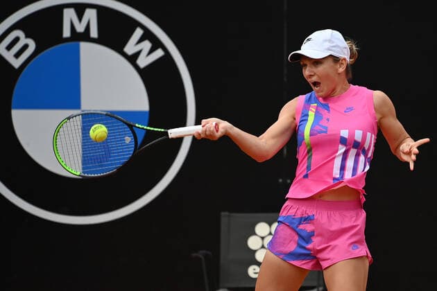 Photo Alfredo Falcone - LaPresse 21 09 2020 Roma (Italy) Tennis Karolina Pliskova (CZE) vs Simona Halep (ROU) women s final Internazionali BNL d Italia 2020 In the pic:Simona Halep  Copyright: xAlfredoxFalcone LaPressex