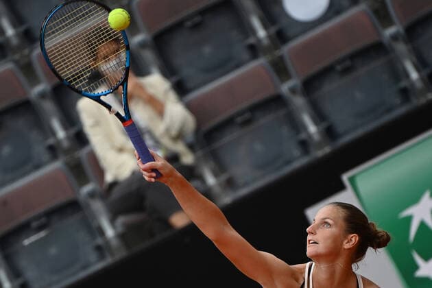Photo Alfredo Falcone - LaPresse 21 09 2020 Roma (Italy) Tennis Karolina Pliskova (CZE) vs Simona Halep (ROU) women s final Internazionali BNL d Italia 2020 In the pic:Karolina Pliskova  Copyright: xAlfredoxFalcone LaPressex