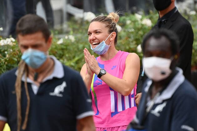 Photo Alfredo Falcone - LaPresse 21 09 2020 Roma (Italy) Tennis Karolina Pliskova (CZE) vs Simona Halep (ROU) women s final Internazionali BNL d Italia 2020 In the pic:Simona Halep  Copyright: xAlfredoxFalcone LaPressex
