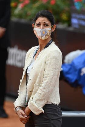 Photo Alfredo Falcone - LaPresse 21 09 2020 Roma (Italy) Tennis Karolina Pliskova (CZE) vs Simona Halep (ROU) women s final Internazionali BNL d Italia 2020 In the pic:Virginia Raggi  Copyright: xAlfredoxFalcone LaPressex