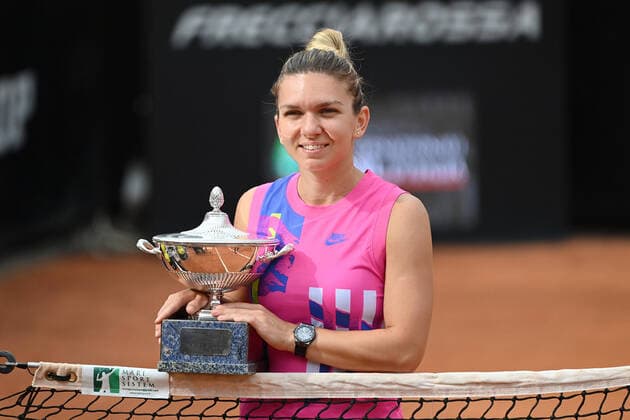 Photo Alfredo Falcone - LaPresse 21 09 2020 Roma (Italy) Tennis Karolina Pliskova (CZE) vs Simona Halep (ROU) women s final Internazionali BNL d Italia 2020 In the pic:Simona Halep  Copyright: xAlfredoxFalcone LaPressex