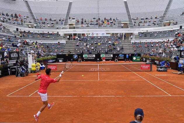 Photo Alfredo Falcone - LaPresse 21 09 2020 Roma (Italy) Tennis men s final Novak Djokovic (SRB) vs Diego Schwartzman (ARG) Internazionali BNL d Italia 2020 In the pic:Novak Djokovic  Copyright: xAlfredoxFalcone LaPressex