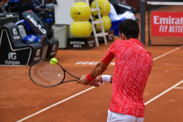 Photo Alfredo Falcone - LaPresse 21 09 2020 Roma (Italy) Tennis men s final Novak Djokovic (SRB) vs Diego Schwartzman (ARG) Internazionali BNL d Italia 2020 In the pic:Novak Djokovic  Copyright: xAlfredoxFalcone LaPressex