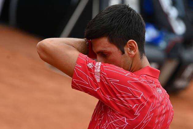 Photo Alfredo Falcone - LaPresse 21 09 2020 Roma (Italy) Tennis men s final Novak Djokovic (SRB) vs Diego Schwartzman (ARG) Internazionali BNL d Italia 2020 In the pic:Novak Djokovic  Copyright: xAlfredoxFalcone LaPressex
