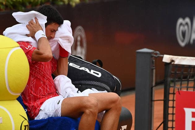 Photo Alfredo Falcone - LaPresse21 09 2020 Roma (Italy Tennismen s finalNovak Djokovic (SRB) vs Diego Schwartzman (ARG)Internazionali BNL d Italia 2020In the pic:  Copyright: xAlfredoxFalcone LaPressex