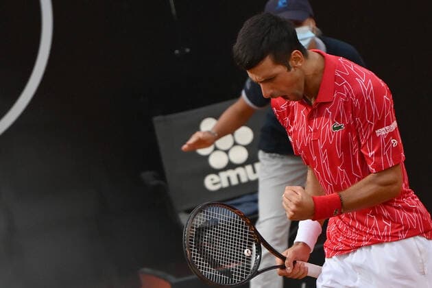 Photo Alfredo Falcone - LaPresse21 09 2020 Roma (Italy Tennismen s finalNovak Djokovic (SRB) vs Diego Schwartzman (ARG)Internazionali BNL d Italia 2020In the pic:Novak Djokovic  Copyright: xAlfredoxFalcone LaPressex