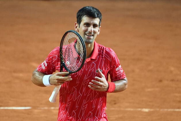 Photo Alfredo Falcone - LaPresse 21 09 2020 Roma (Italy) Tennis men s final Novak Djokovic (SRB) vs Diego Schwartzman (ARG) Internazionali BNL d Italia 2020 In the pic:Novak Djokovic  Copyright: xAlfredoxFalcone LaPressex