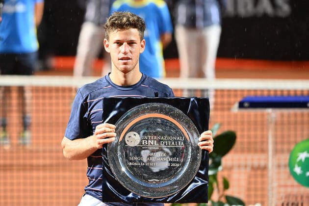 Photo Alfredo Falcone - LaPresse 21 09 2020 Roma (Italy) Tennis men s final Novak Djokovic (SRB) vs Diego Schwartzman (ARG) Internazionali BNL d Italia 2020 In the pic:Diego Schwartzman  Copyright: xAlfredoxFalcone LaPressex