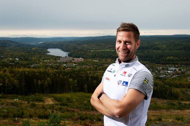 200921 Coach Anders Högberg poses for a portrait during a press conference with Sweden on September 21, 2020 in Solleftea,  Copyright: NILSxJAKOBSSON BB200921NJ057