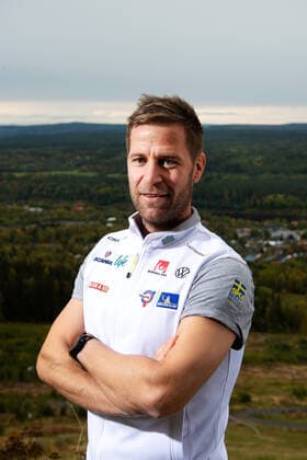200921 Coach Anders Högberg poses for a portrait during a press conference with Sweden on September 21, 2020 in Solleftea,  Copyright: NILSxJAKOBSSON BB200921NJ058
