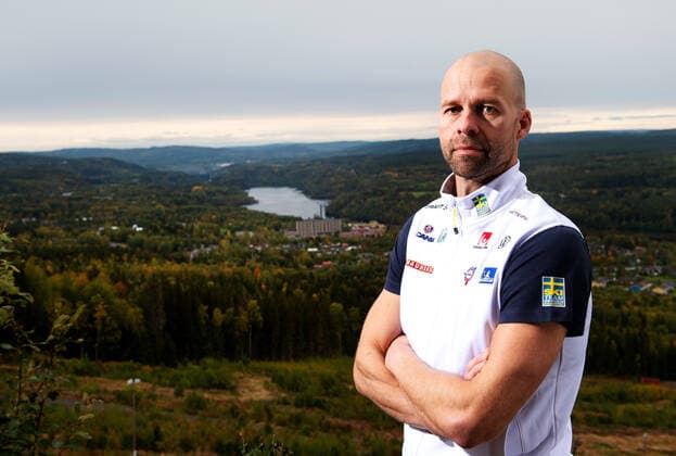 200921 Coach Stefan Thomson poses for a portrait during a press conference with Sweden on September 21, 2020 in Solleftea,  Copyright: NILSxJAKOBSSON BB200921NJ060